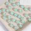 Iridescent Electroplated Acrylic Round Beads - DIY Jewelry Accessories