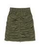 Milo Woman Utility Shirred Zipper Skirt [Khaki]