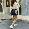 Casual PU Leather Tote Shoulder Bags New In Large-capacity Women's Crossbody Bags Simple Female Handheld Handbags Black Beige