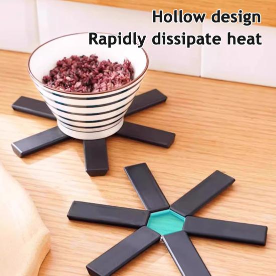 Kreativní skládací podložka odolná vůči teplu pro jídelní stůl, ochrana kuchyňské pracovní desky, prostorově úsporná ochranná podložka