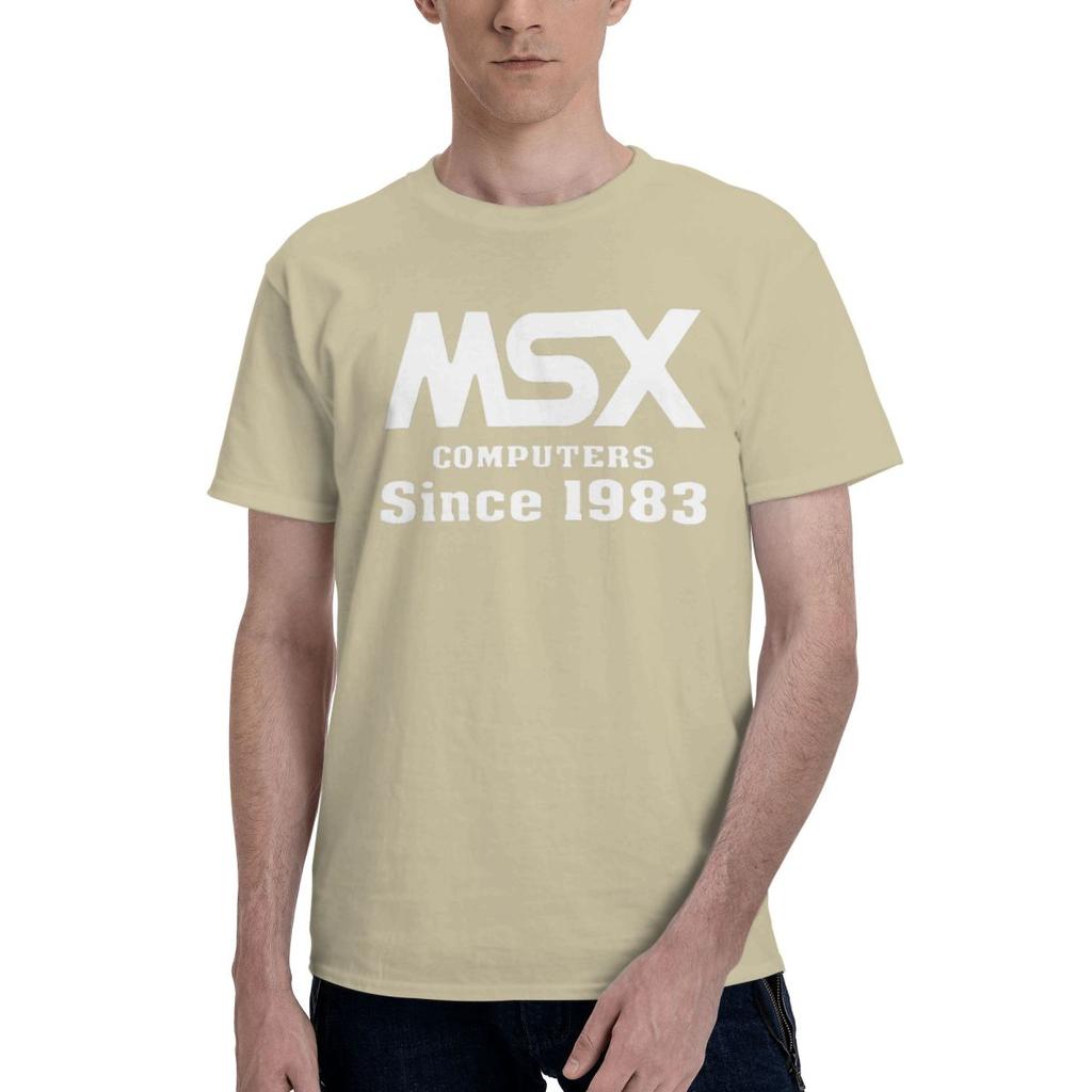 MSX Computer Since 1983 100 Cotton Casual Breathable Confortable Man Funny Mens TShirt Mens Tops