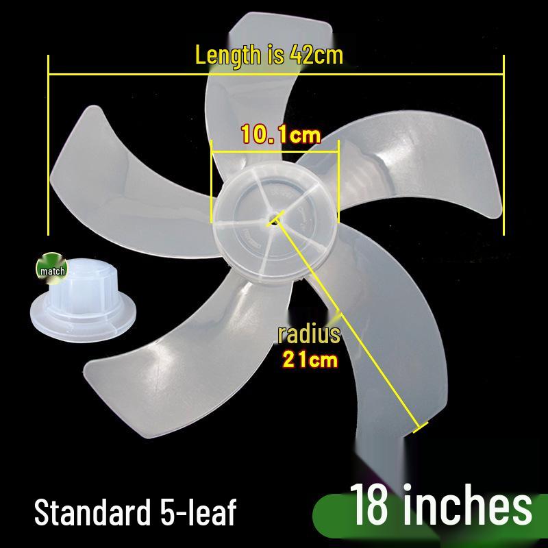 Accessori Ventola Universale Silenziosa a 5 Pale: 12/14/16 Pollici per Ventilatori da Scrivania, da Pavimento e da Parete (400 millimetri)