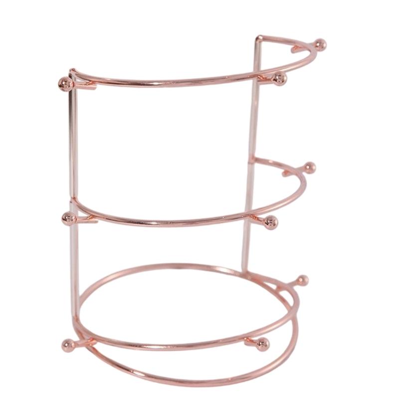 Elegant Detachable Crown Display Stand Sturdy Stainless Steel Frame Suitable for Secure Jewelry Exhibition Presentations