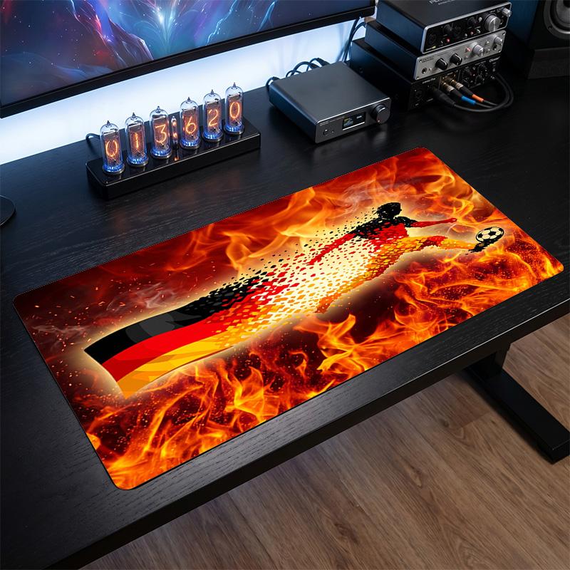 Germany Football Crest Mouse Pad, Extended Non Slip Rubber Desk Mat for Gaming Office Laptop Fan Gift