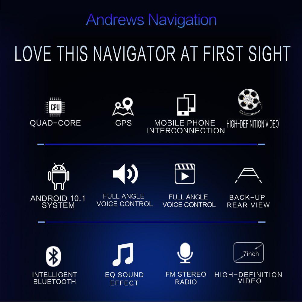 9701 7-palcový kapacitný teleskopický displej Android systém GPS navigácia do auta Inteligentné Bluetooth rádio MP5 prehrávač do auta