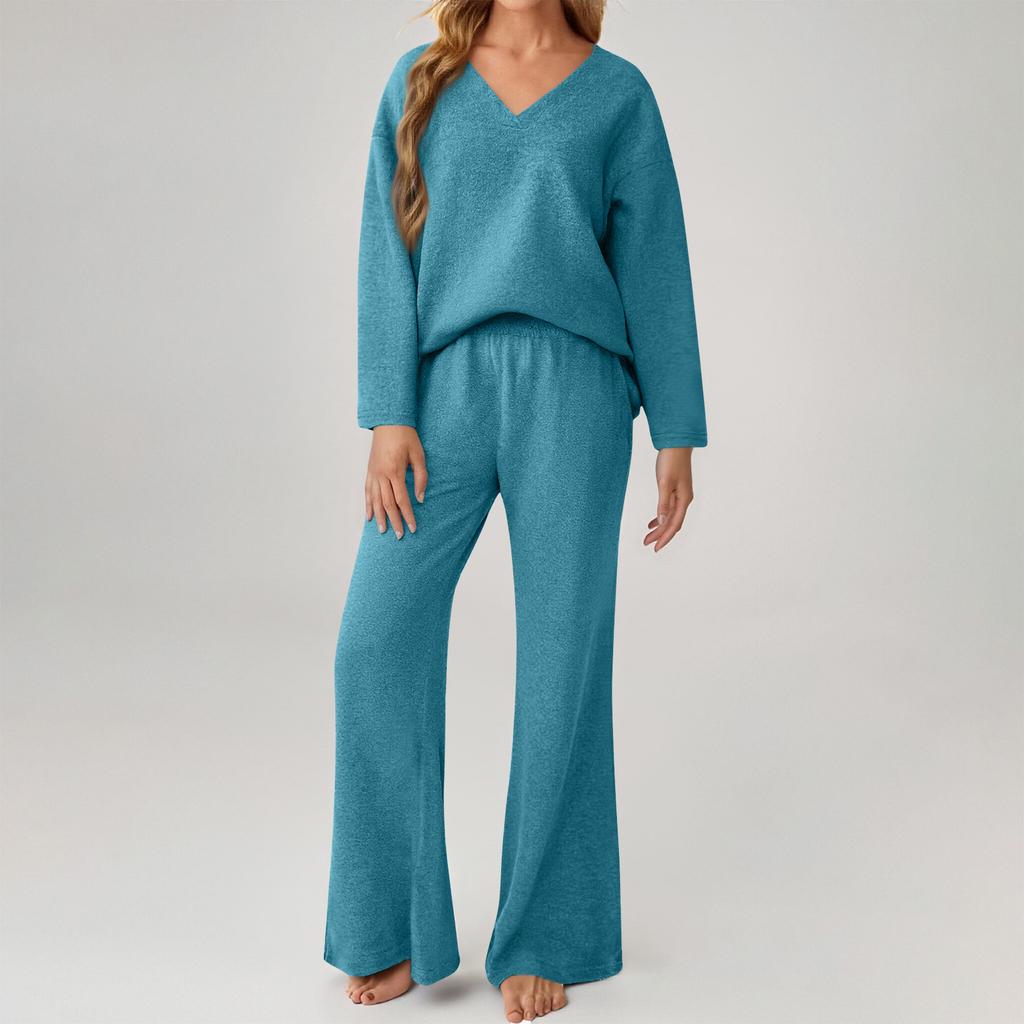 Women's Two-piece Sweater Suit Home Wear Matching Casual Suit Fashion Clothing