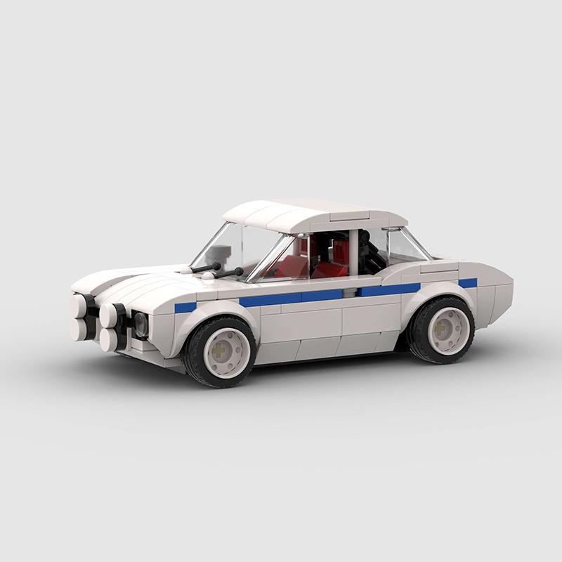 Technical Speed MOC Car City Super Rally Car Building Blocks Bricks Ornament Retro VintageToys For Kids Adults Birthday Gifts