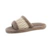 Fashion Fashion Women Slippers Cotton Plush Warm Female Light EVA Flat Bottom Non-slip Comfortable Slides Winter Autumn House Shoes