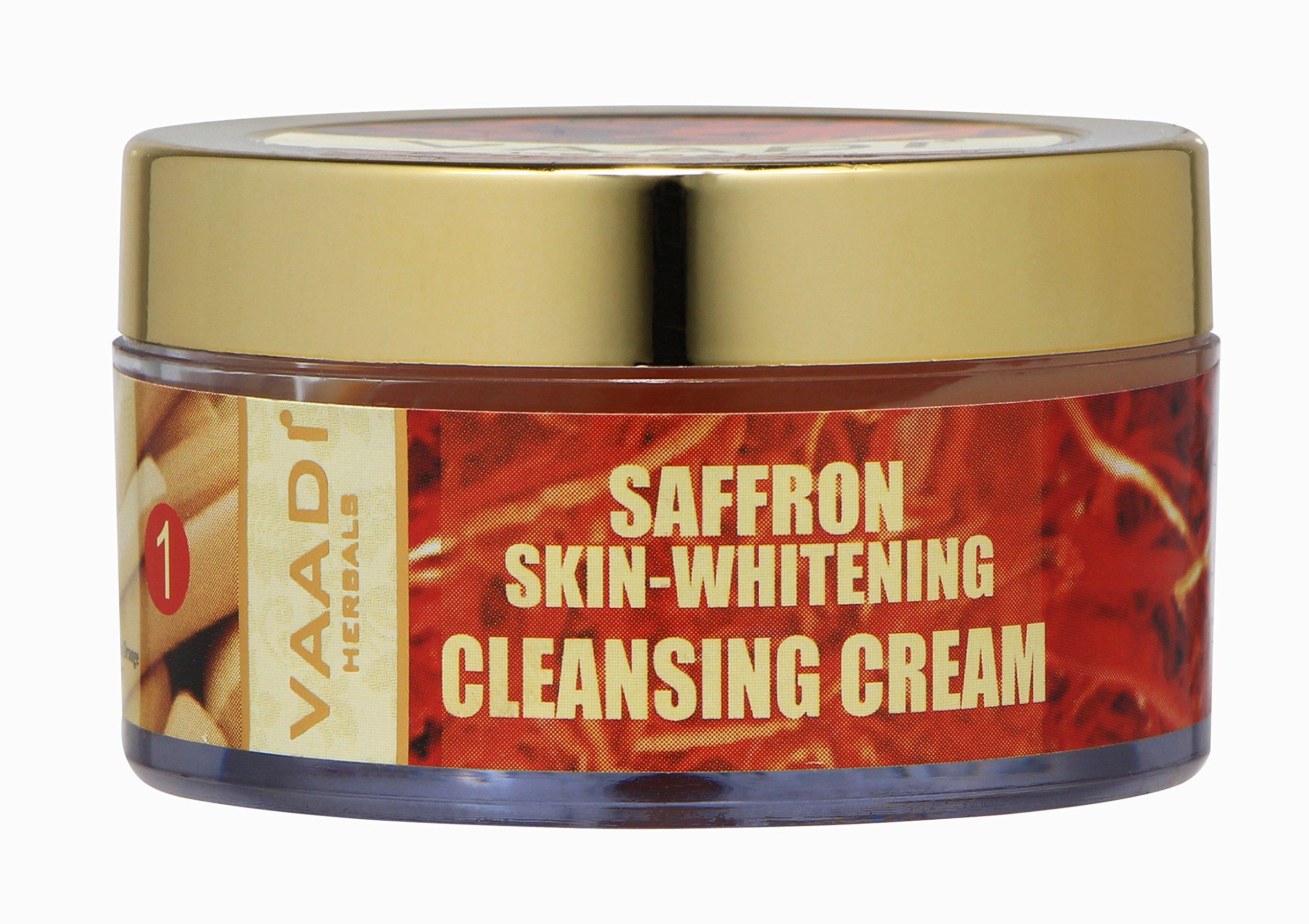 Vaadi Herbals Saffron Skin Whitening Cleansing Cream, 50g