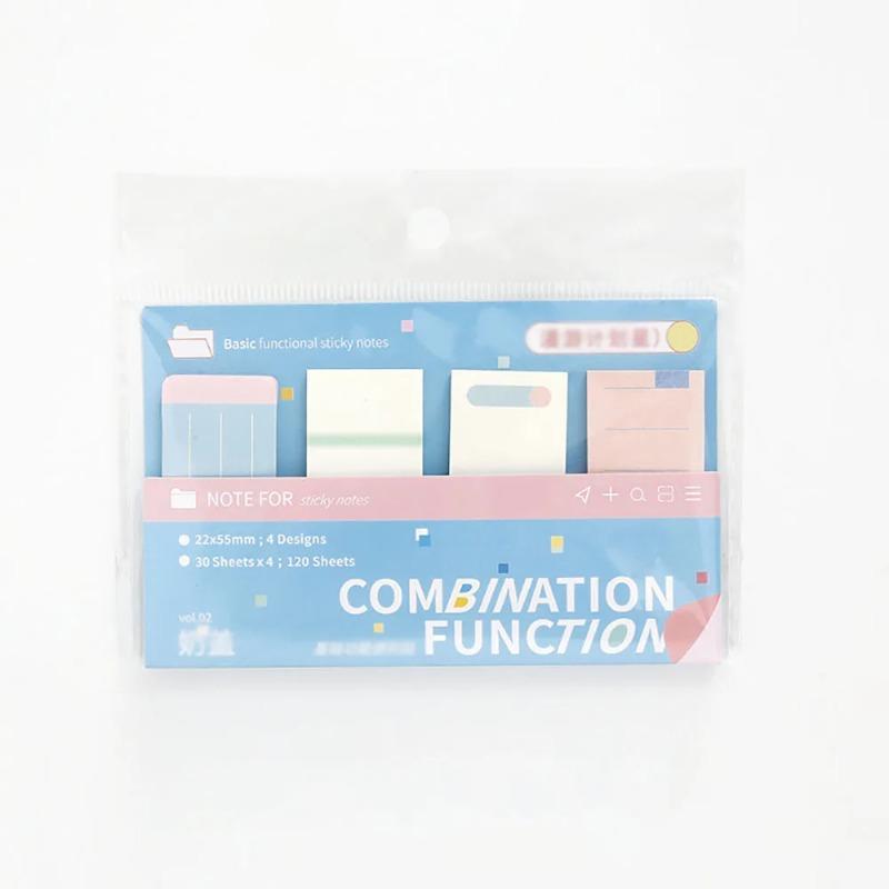 120 Sheets Combination Sticky Notes Roaming Plan Star Schedule Check-in Plan List Comments Memos Notes Index Stickers