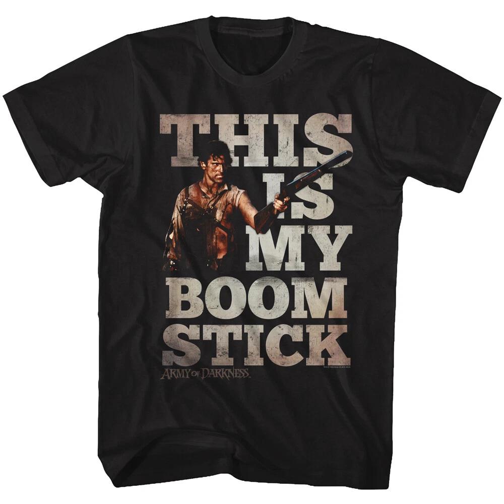 Army Of Darkness Movie This Is My Boom Stick Ash Williams Men s T Shirt L