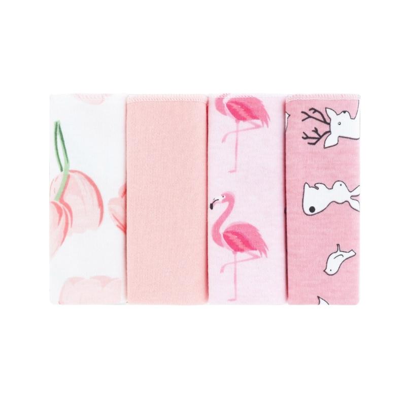 Gentle Baby Burp Cloth Comfortable Cotton Drooling Towel Print/Solid Color Multipurpose Nursing Essential