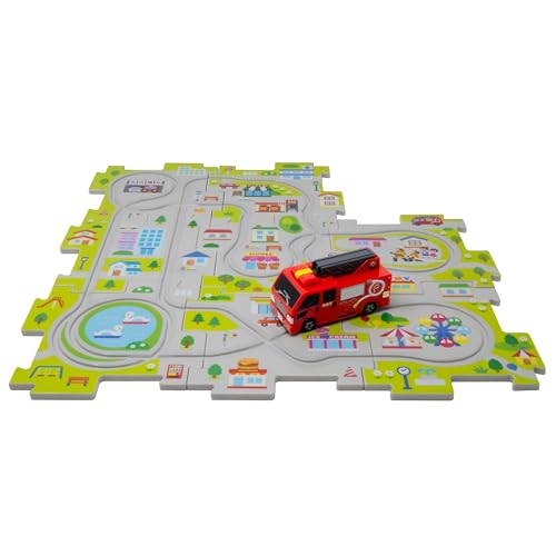 Masudaya Corporation Panel World Running! Fire Truck 8 541-1753