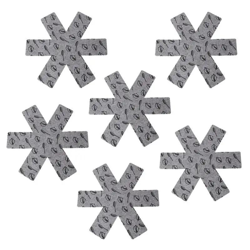 5/1pcs Non-stick Protection for Pad Pan 38*38cm Divider Pads to Prevent Scratching Separate and Protect Surfaces for Cookware