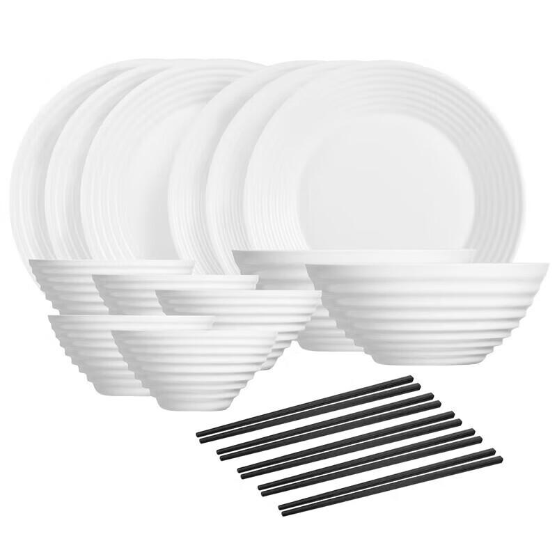 Luminarc Huaruina Opal 18-Piece Dinnerware Set