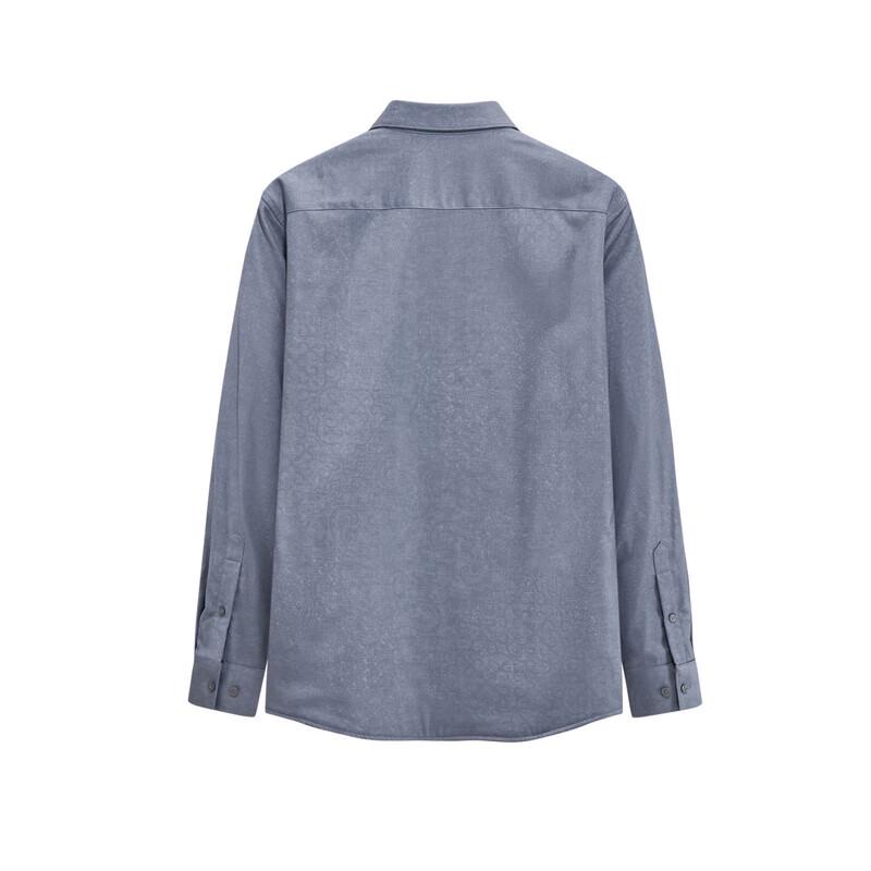 JOEONE Men's Autumn Jacquard Casual Shirt