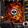 Wall Hanging Tapestry Eintracht Frankfurt Football Print Cloth for Living Room Bedroom Home Decor