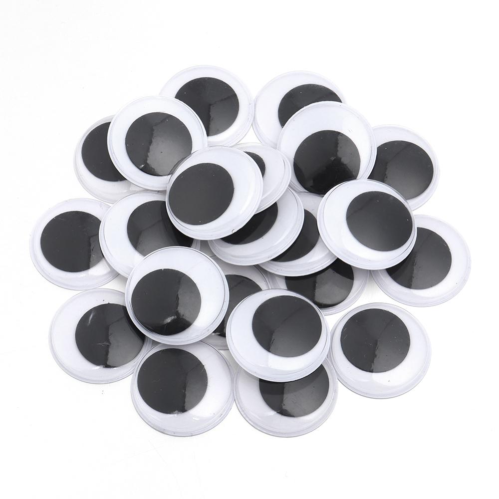 50-500pcs 6-30mm Googly Wiggle Eyes Creative Plastic Cartoon Moving Eyes Activity Eyeball For Children DIY Toys Doll Accessories