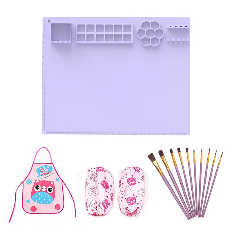 Washable Silicone Art Mat for Kids - Reusable DIY Doodle & Painting Palette