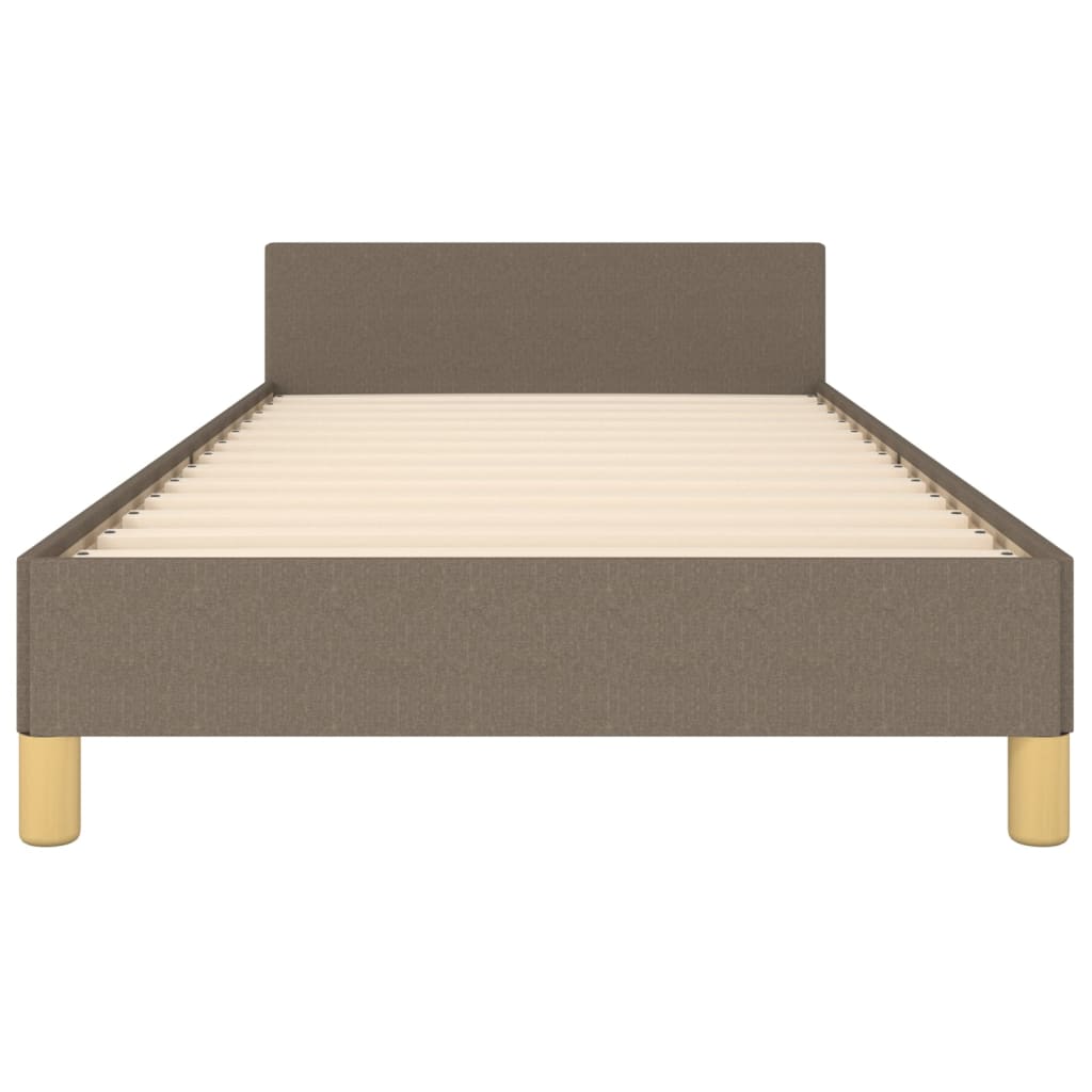 Vidaxl Bettrahmen Ohne Matratze Taupe 90X200 Cm Stoff