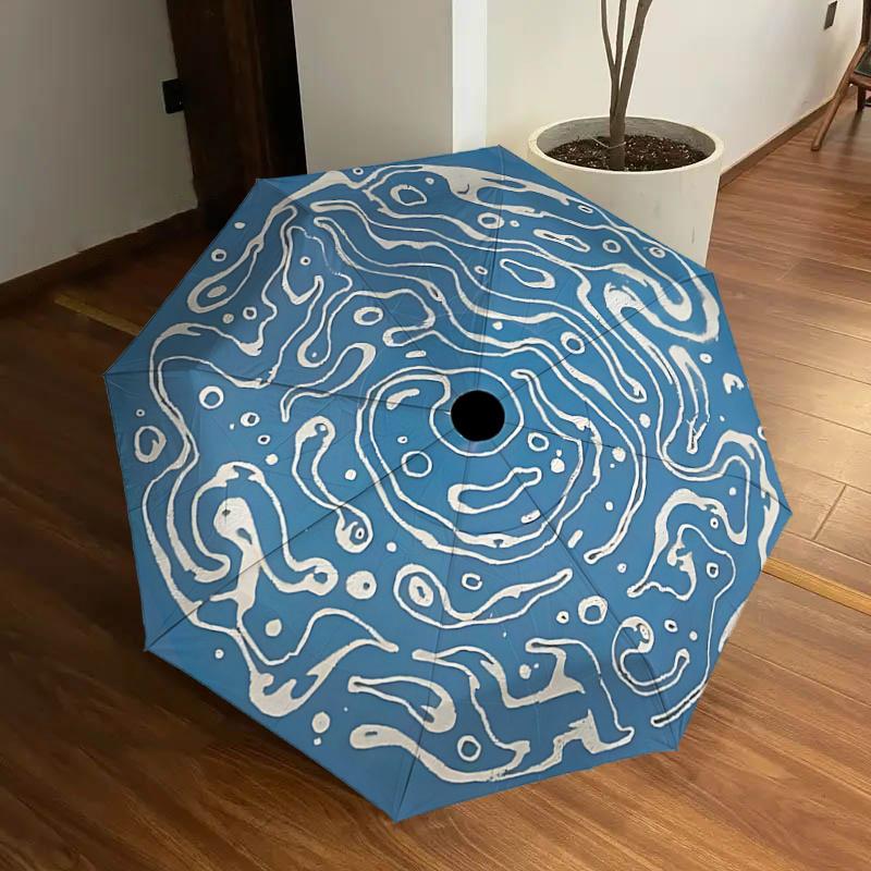 

Automatic Opening/Closing Umbrella with Foldable Design, 8-Bone Iron Frame, Outdoor Use, Suitable for Fans, Travel, Daily Use, Ideal Gift fo