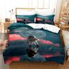 3D Astronaut King Queen Duvet Cover Cartoon Galaxy Universe Bedding Collection For Kids Boys Girls Outer Space Soft 23Pcs Quilt Cover