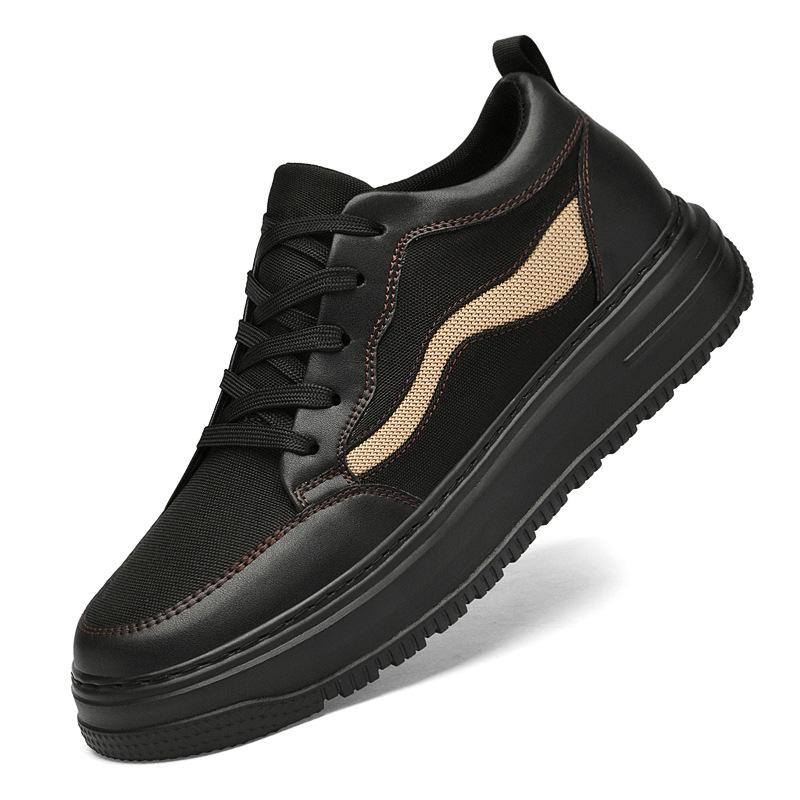 

Invisible inner height increase 8CM board shoes men s spring and autumn white shoes sports non-slip platform casual shoes large size versatile men s 46