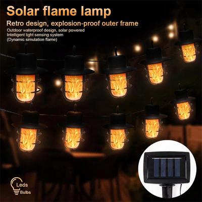 5/10 Bulbs Solar String Lights Outdoor Waterproof Camping Mood Lights