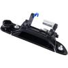Black No Painted Front Rear Exterior Door Outer Handle Compatible With Honda Civic 2001 2002 2003 2004 2005 (Front Left)