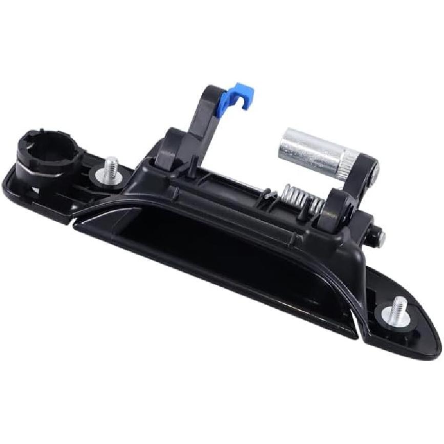Black No Painted Front Rear Exterior Door Outer Handle Compatible With Honda Civic 2001 2002 2003 2004 2005 (Front Left)