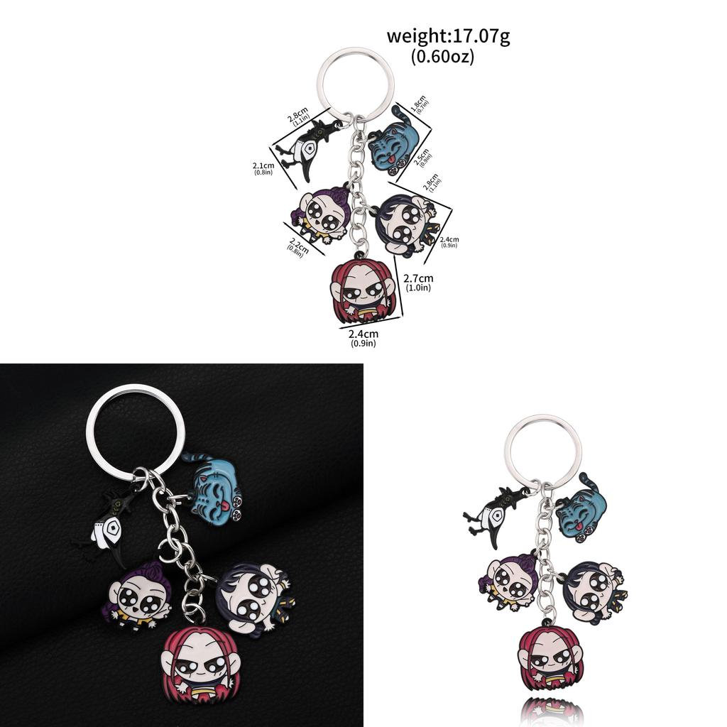 Kpop Demon Hunters Keychain With Zinc Alloy Cartoon Character For Gift And Collectors