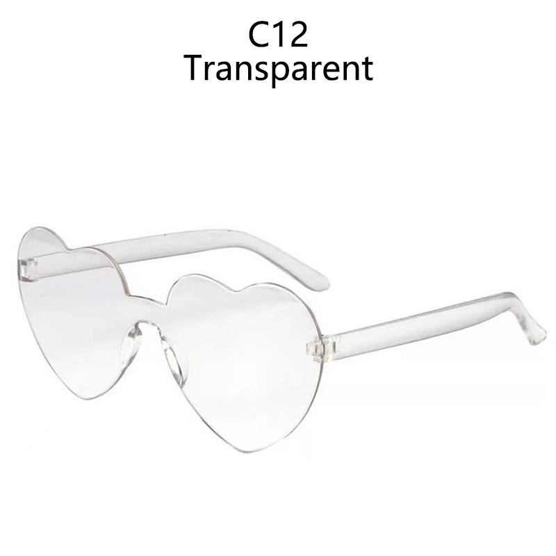 

Солнцезащитные очки в форме сердца, солнцезащитные очки-сердечки, оправа желеобразного цвета без оправы, очки, ослепительная цветная тонировка, прозрачные линзы, очки SHOW AS PICTURE