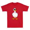 Non Me Ne Frega Niente Anatra Dito Medio Divertente Volgare Anatra Con Occhiali Meme T-shirt Unisex