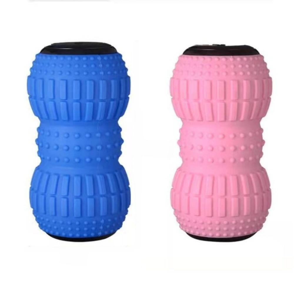 Silicone Vibration Peanut Massage Ball Muscle Pain Relief USB Rechargeable Electric Massage Peanut Ball Fitness Equipment Small