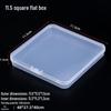 Rectangular Transparent PP Plastic Storage Box for Stationery, Cards, Hardware, Jewelry, and Fishing Gear