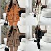 Casual Womens Two Piece Suit With Pockets For Autumn Comfort Wear