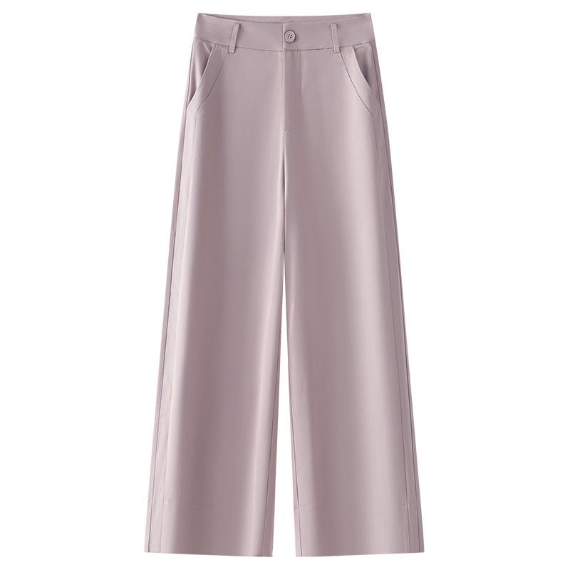 

Женские брюки кюлоты темно-синего цвета с высокой посадкой - Коллекция Лето 2025, Легкие, Стройнящие, Свободные, Драпированные, Повседневный стиль Small