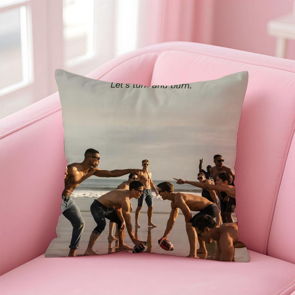 Fashion TTop Gun Mavericks Cushion Cover Pillow Case Soft Friendly Fabric  Concealed Zipper