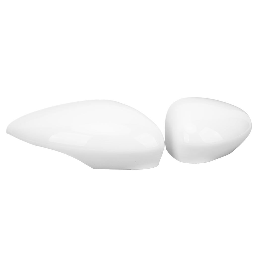 1 Paar Rückspiegelkappe 1594546 Weiß Außenspiegelabdeckung Kappe Ersatz für Ford Fiesta MK7 2008 bis 2017