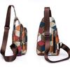 Breast Splice Bag Female New Fashion One-shoulder Bag Small Bag Print Trend Casual Soft Leather Slant Cross Bag Women