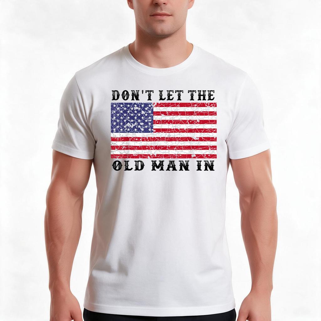 Retro Old Unisex In Vintage American Flag Memory Singer Tshirt Summer Casual Cotton Tee Oversized Streetwear Tops 100 Cotton
