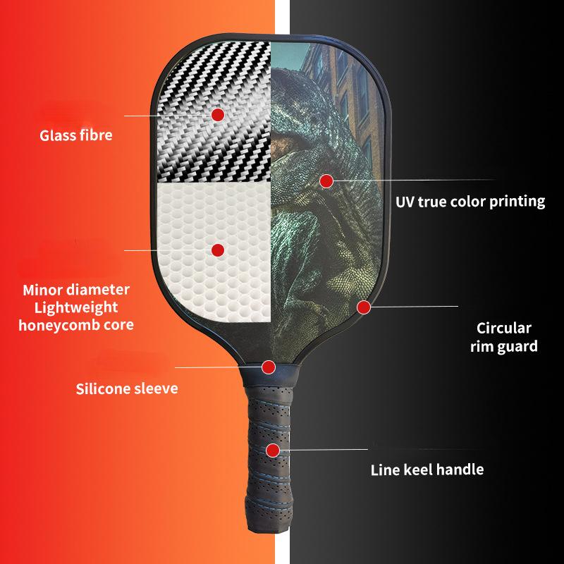 Fiberglas Peak Schläger Set Outdoor Sports Carbon Fiber Pickleball Schläger