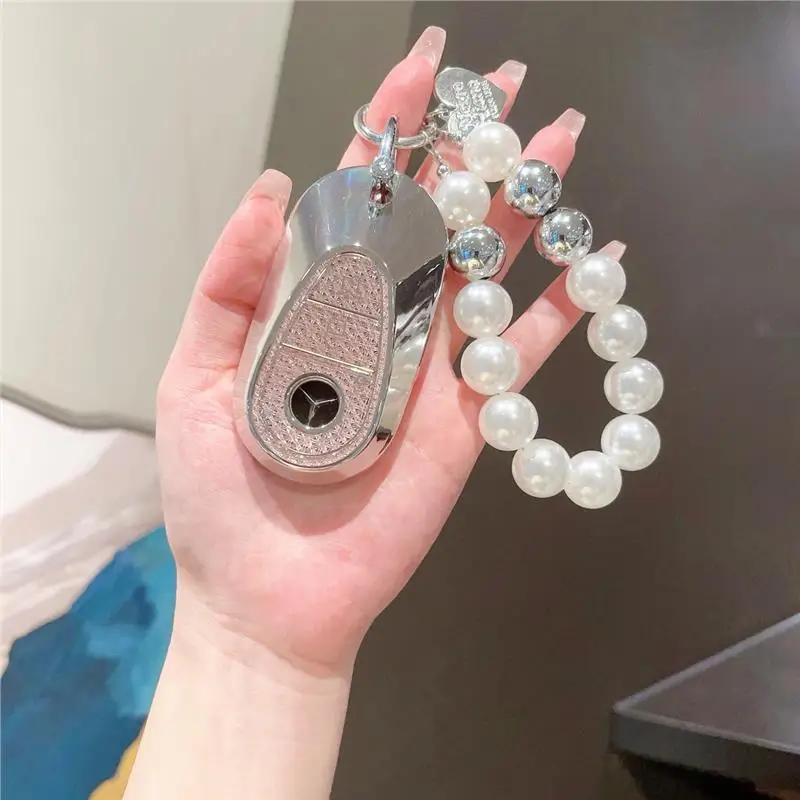 VFO1 Car Remote Key Cover Case Holder shell Women's Bag Fob For Mercedes Benz 2025 New C260L E300L S400L EQE GLC CLE C E S Class