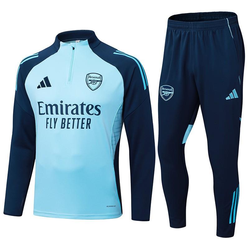 2024-'' Soccer Jersey Half-Zip Long Sleeve Training Top Men Women Kids Club Style