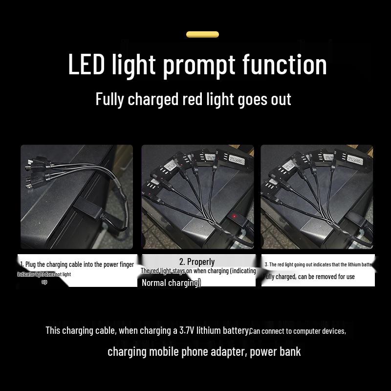 USB Type-C Charging Cable for Drone Accessories with 3.7V Lithium Battery Fast Charger