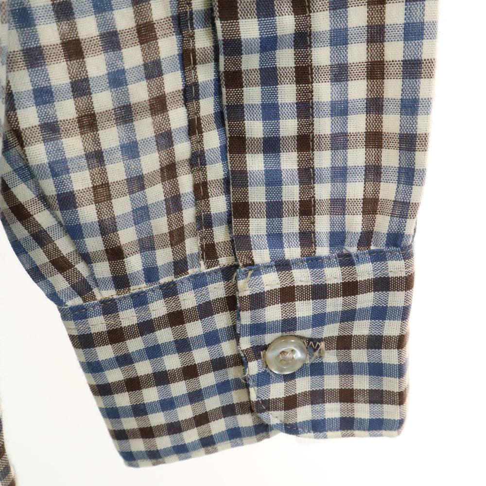 BIG MAC 70s Check Pattern Long Sleeve Shirt M JC Penney Old Vintage Men's Used