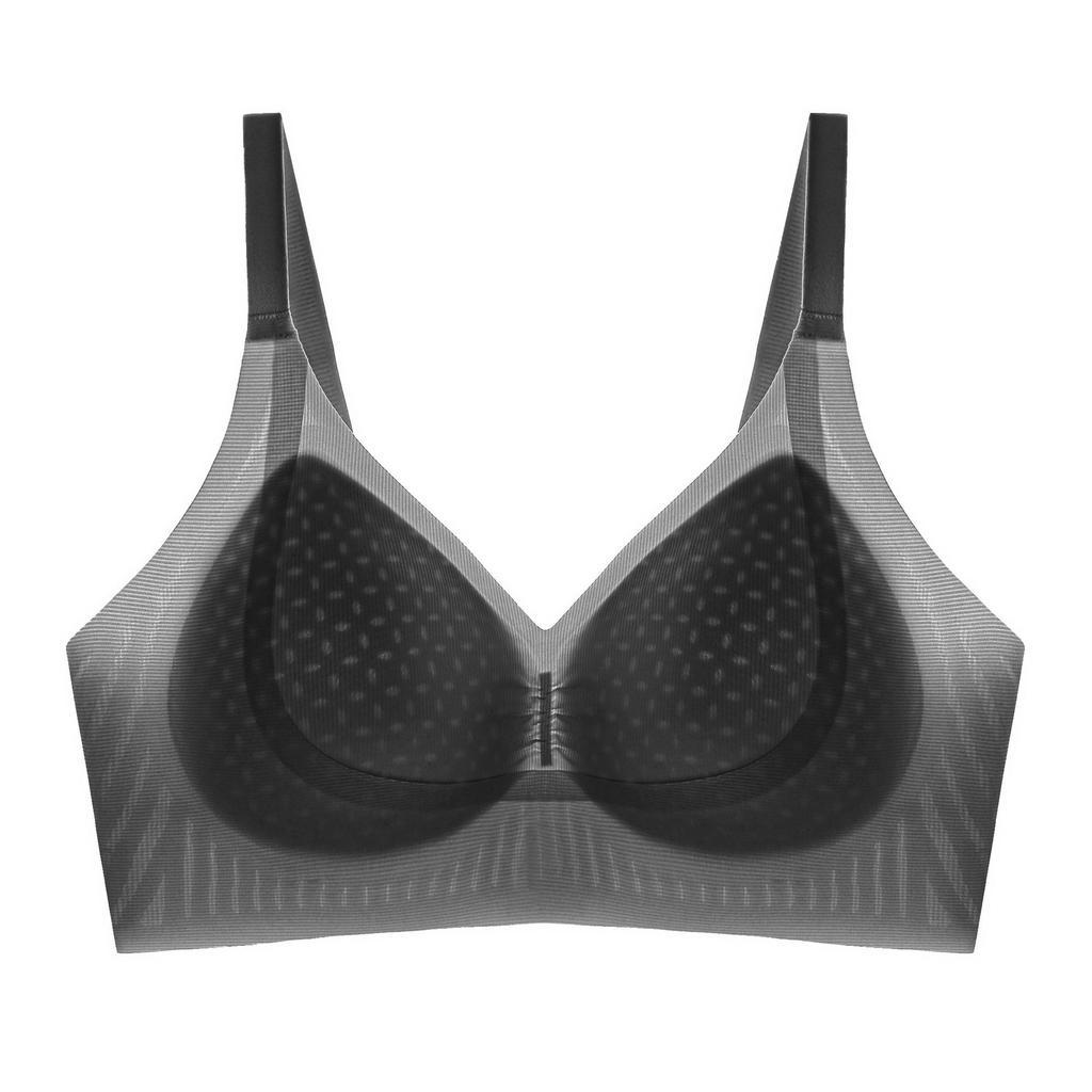 Spring and Summer Seamless Comfortable Small Breasts Gather Breathable Anti-sagging Cool Soft Support Ou Ruofeng Bra Cover -1