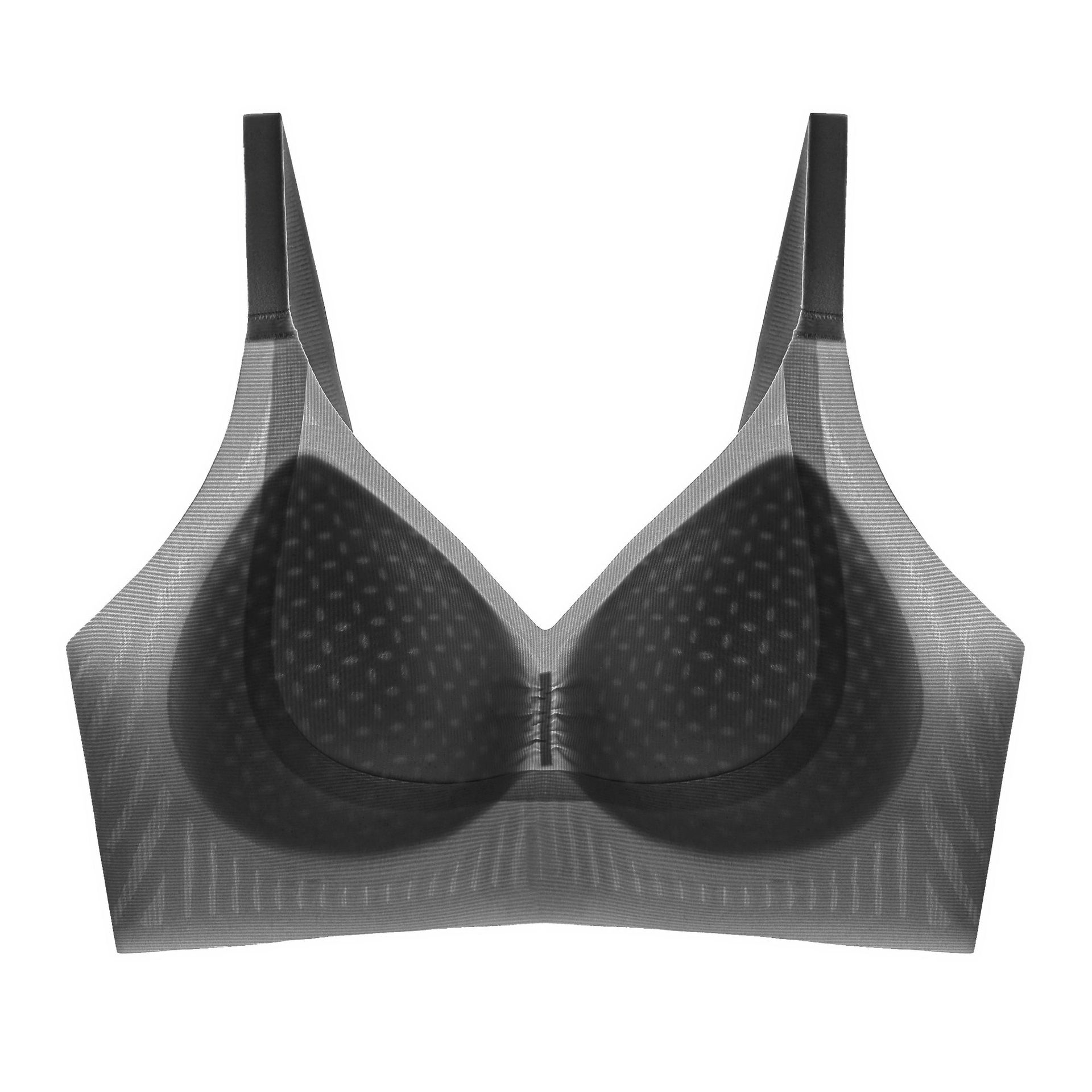 

Spring and summer seamless comfortable small breasts gather breathable anti-sagging cool soft support Ou Ruofeng bra cover -1 m(recommended weight 45-52.5kg ) чёрный