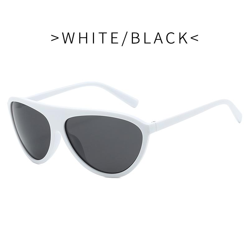 Aviator Shield Sunglasses – Trendy Oversized Black Frame UV400 Fashion Eyewear for Women & Men