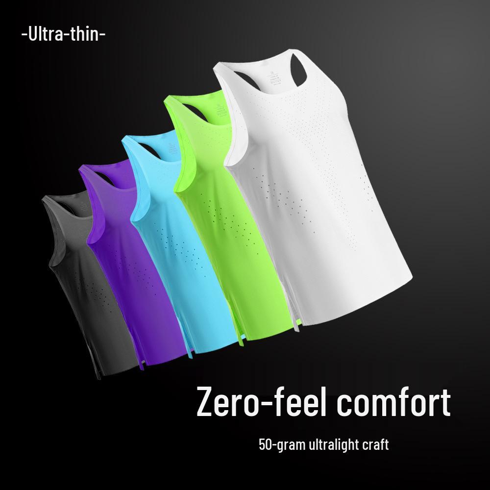 Marathon Schnelltrocknendes Mesh-Shirt für Männer & Frauen - Leichte Sportweste für Laufen & Trailtraining